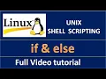 linux shell scripting decision making if and else