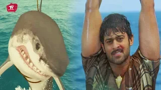 prabhas fighting with shark popular scene prabhas telugu movies telugu videos