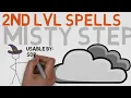 2nd Level Spell Misty Step DnD 5E Spell