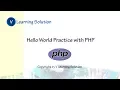 Hello Word Practice with PHP