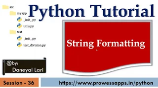 Python Tutorial for Beginners String formatting format method in Python
