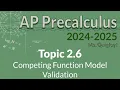 APPC 2 6 Competing Function Model Validation