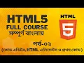 HTML5 Bangla Full Course Part 2 Code editors HTML Elements first code Codepin