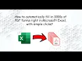 Batch Fill PDF Forms from Excel 1000s of PDFs in Minutes