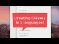 Creating Classes in 5 Languages Python Java JavaScript PHP and C