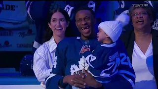 Wayne Simmonds full 1 000th game ceremony 2022