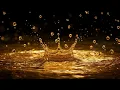 Golden Liquid Splash Crown Seamless Loop 4K No Copyright
