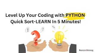 Quick Sort in Python for Beginners - The Fastest Sorting Solution