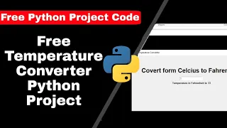Free Temperature Converter Python Project with source code Python Tutorial