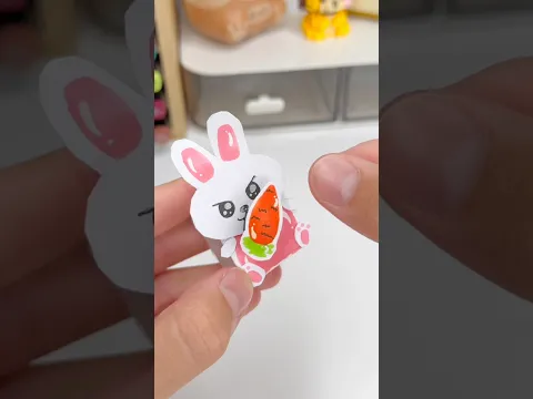 🐰DIY Eating Paper Pet😋!? #papercraft #cutecrafts #diycrafts #diy #crafts