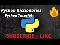 Python Dictionaries Python Tutorial Learn Python Programming
