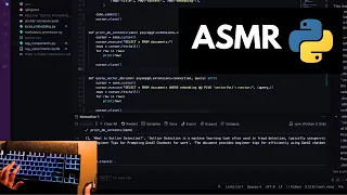 ASMR Refactoring a Project - Local RAG keyboard typing soft-spoken