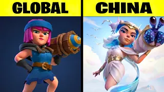 25 Differences Between Clash Royale Global Vs China
