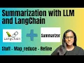 Summarization with LangChain using LLM - Stuff