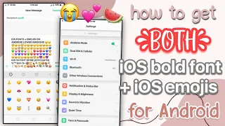 Apply Both IOS Bold Font IOS Emojis On Android Without Zfont 