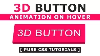 3D Button Animation on Hover - CSS Hover Effects