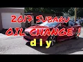 2017 subaru impreza sport oil change