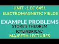 EC8451 ELECTROMAGNETIC FIELDS STOKES THEOREM PROBLEMS-II