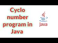Cyclo number program in Java