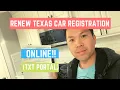 How to Renew Texas Car Registration Online NEW TxT Version