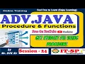 Session 24 ADV Java CallableStatement Procedure and Function with jdbc App by Mr SVK