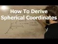 Deriving Spherical Coordinates For Physics Majors