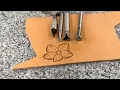 Tooling a Flower Start to Finish on Hermann Oak Leather