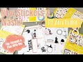 New August Planything Sticker Books Washi Fall Winter Unboxing Plan With Me
