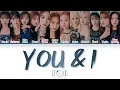 Download Lagu IZ*ONE (아이즈원) - YOU \u0026 I (Color Coded Lyrics Han/Rom/Eng/가사)