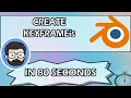Create Keyframe in Blender IN 80 SECONDS