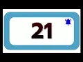 21 Seconds Countdown Timer With Sound Effect COLOR 4K 1080