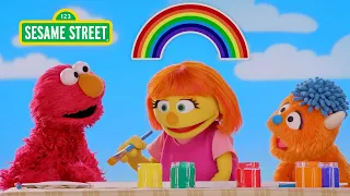 Sesame Street Elmo Julia Rudy Paint the Colors of the Rainbow