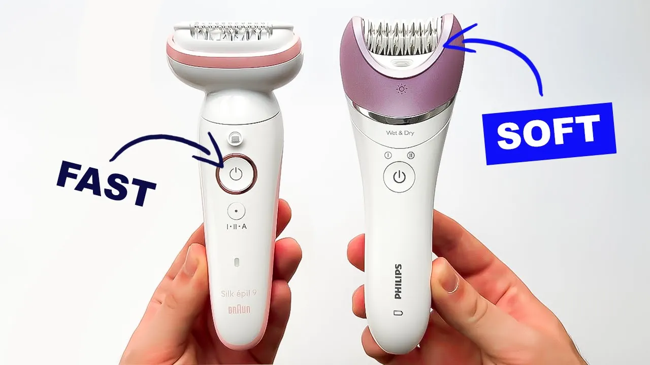 Braun Silk Epil 9 vs Philips 8000