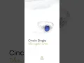 Download Lagu Model Cincin Wanita Elegan dengan Blue Sapphire Zirconia Cincin Emas Single 2023 Platinum Palladium