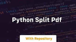 python split pdf