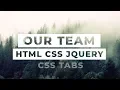 Our Team Section Design with html css and jquery Website Design