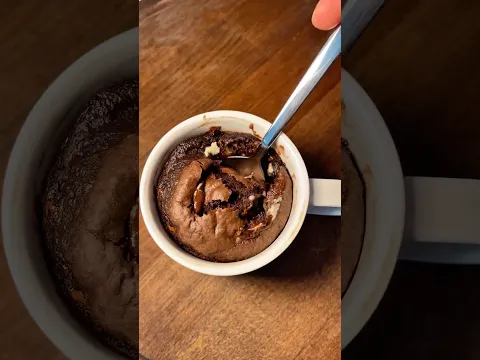 ASMR Easy Chocolate Mug Cake 🍫✨