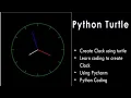 Turtle Python drawing Turtle Python graphics Create Working Clock using turtle in pycharm