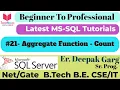 21 - COUNT Aggregate Function in SQL How to Count Rows in SQL Queries