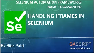 Selenium Automation Framework Tutorial - Handling iFrames in Selenium