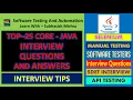 Top 25 Java Interview Questions and Answers for SDET