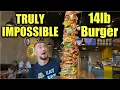 TRULY IMPOSSIBLE 14LB UNBEATEN BURGER CHALLENGE 300 The CN TOWER CHALLENGE in Toronto