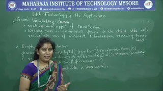 Javascript clent-side Scripting 7th sem CSE Module-3 Web Technology Its Application