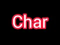 WHAT is char DataType