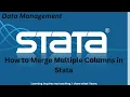 8 How to Merge Multiple Columns in Stata