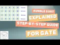 Bubble Sort Explained Easy Step-by-Step Guide for GATE