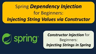 How to Inject String value using Spring dependency injection by constructor Spring Tutorial