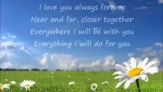 Donna Lewis I Love You Always Forever Lyrics 