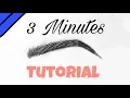 How To Draw Realistic Eyebrows for BEGINNERS Step By Step Tutorial