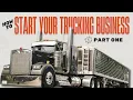 Part 1 How to Start A Trucking Business Market Research Cash Required